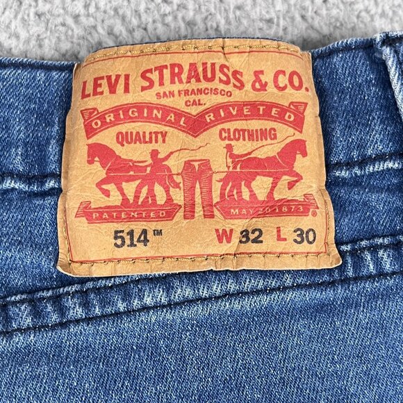 Levis 514 Jeans Mens 32 x 28  Athletic Fit - Picture 3 of 7